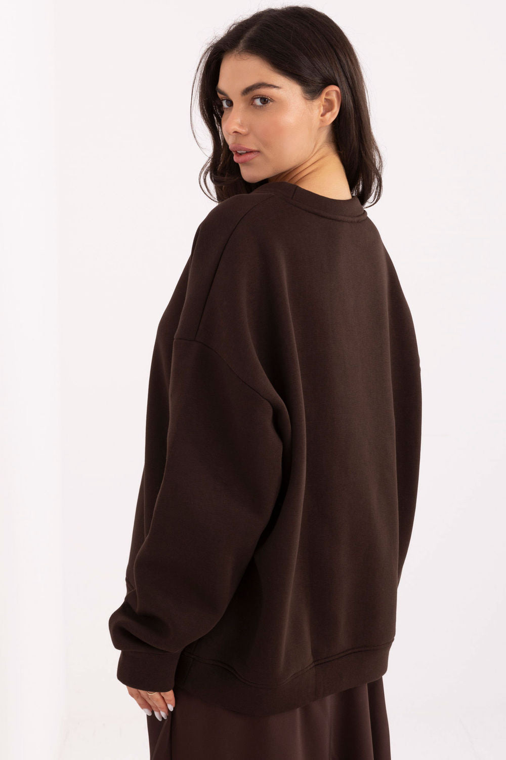 T-shirt femme Rue Paris Sweatshirt Sweatshirt — brun