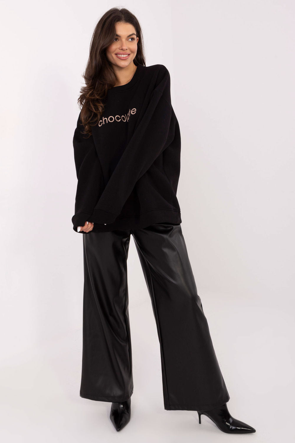 T-shirt femme Rue Paris Sweatshirt Sweatshirt — noir