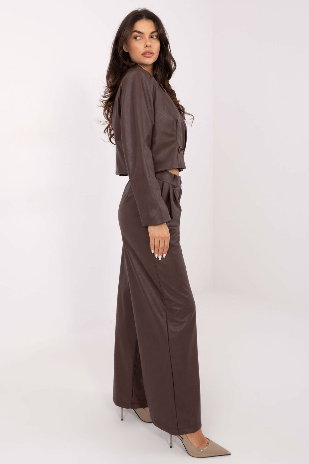 Chaussures à talons femme Rue Paris Pantalon Pantalon — brun