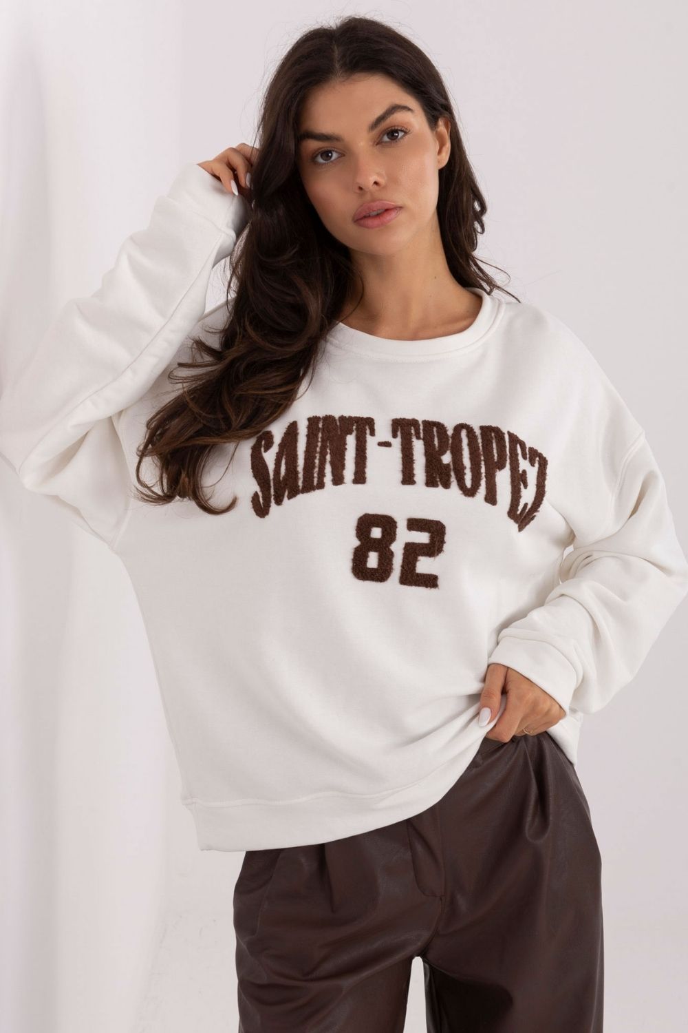 T-shirt femme Factory Price Sweatshirt Sweatshirt — beige