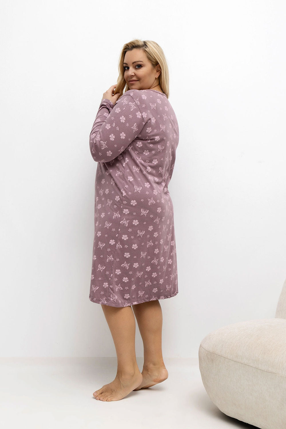 Chemise de nuit Plus Size femme Forever Pink — rosé