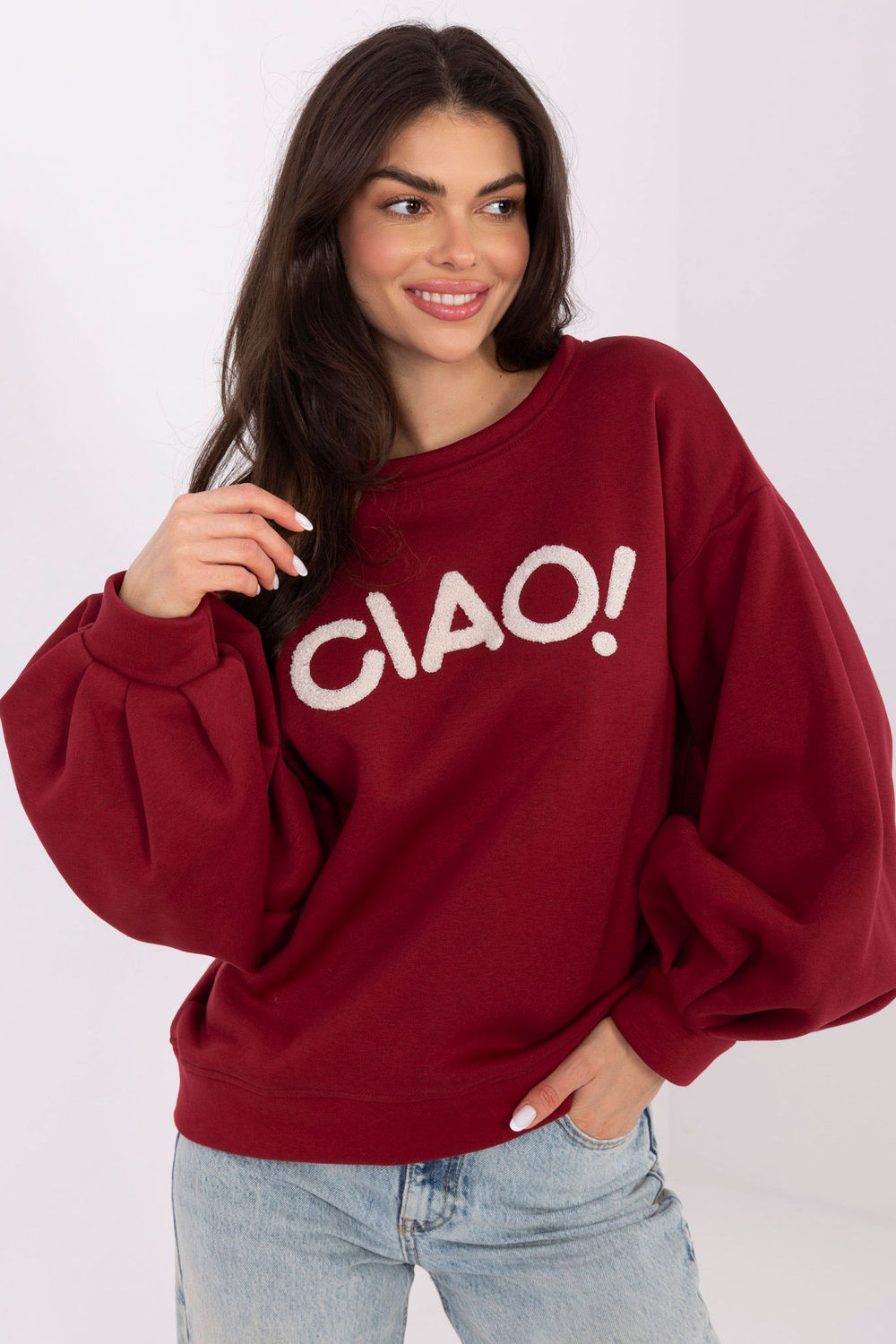 T-shirt femme Rue Paris Sweatshirt Sweatshirt — rouge