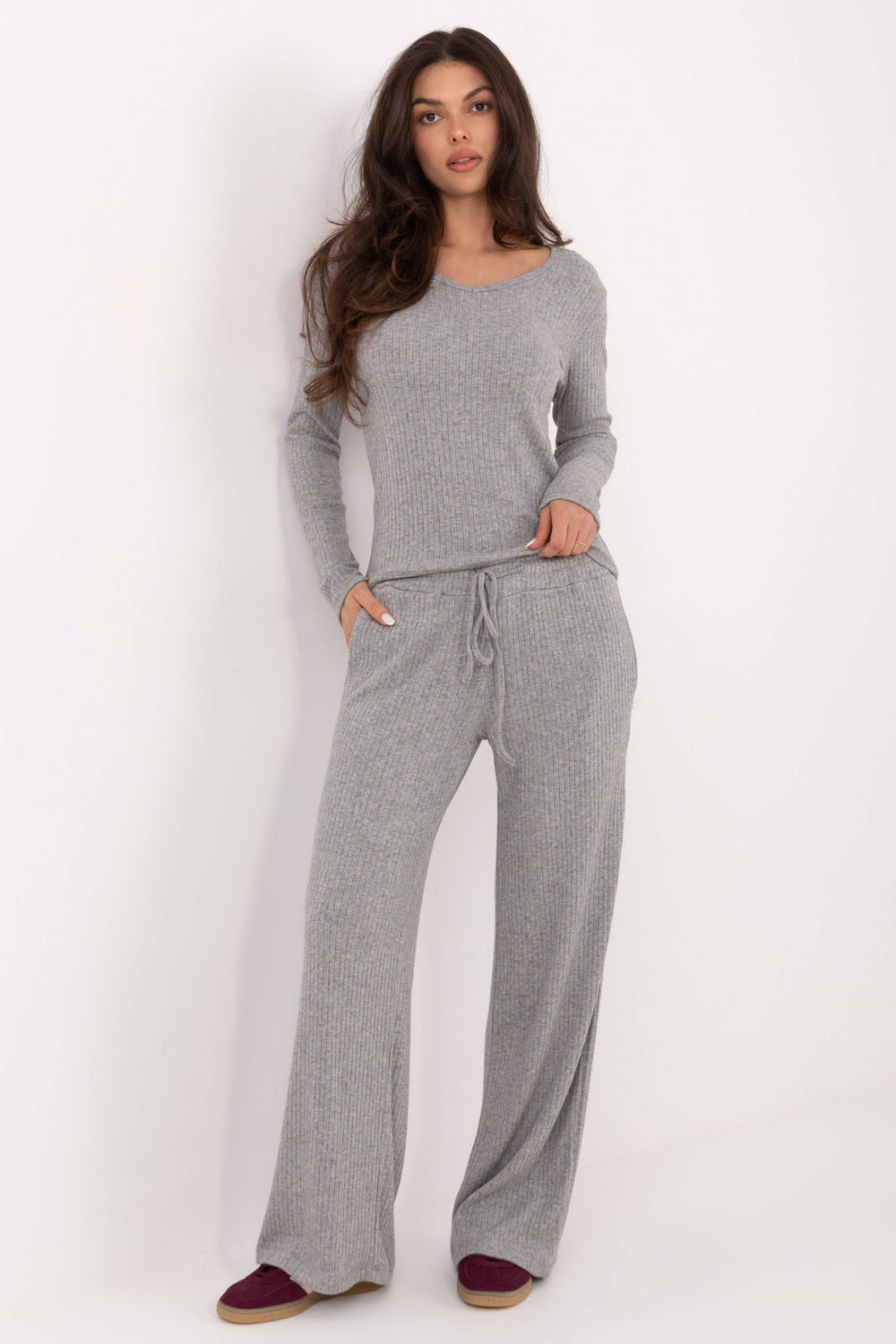 Chaussures à talons femme Factory Price Pantalon Pantalon — gris