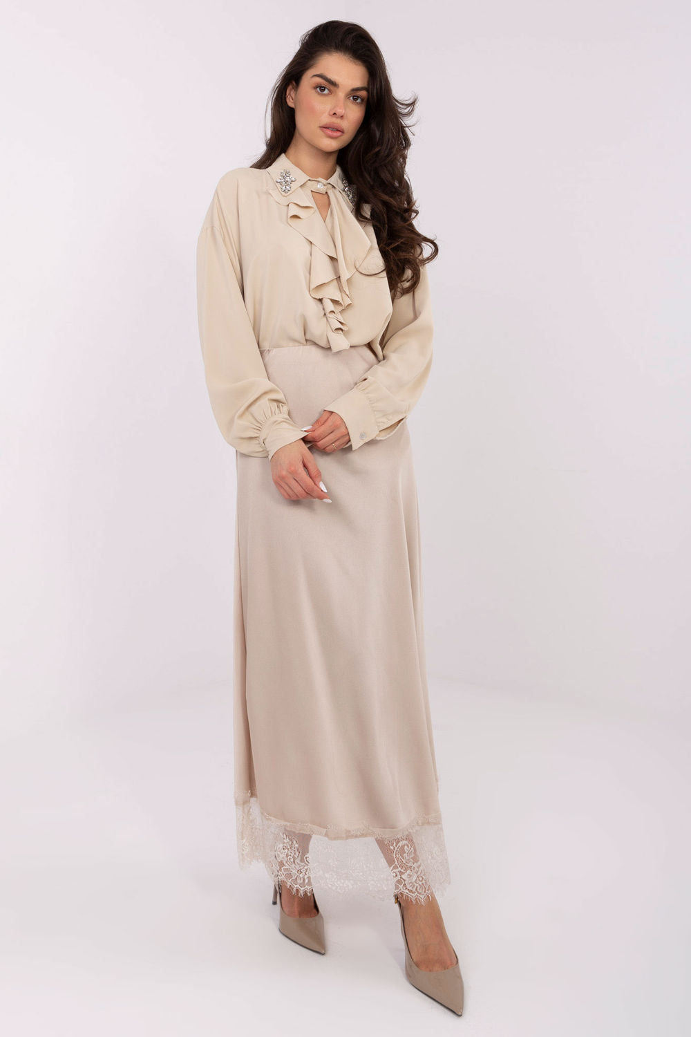 Blouse femme Factory Price Chemisier Chemisier — beige