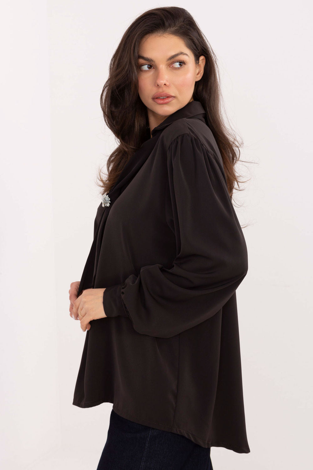 Blouse femme Factory Price Chemisier Chemisier — brun