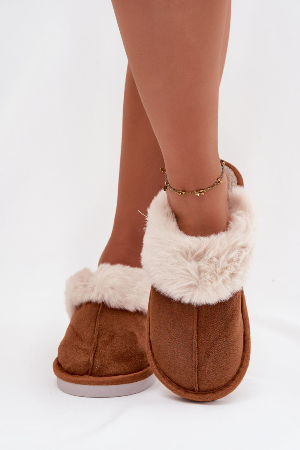 Pantalon femme Step in style Pantoufles Pantoufles — brun