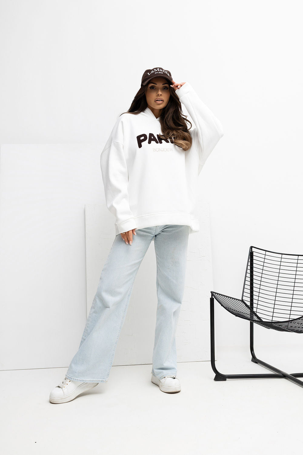 T-shirt femme Rue Paris Sweatshirt Sweatshirt — beige