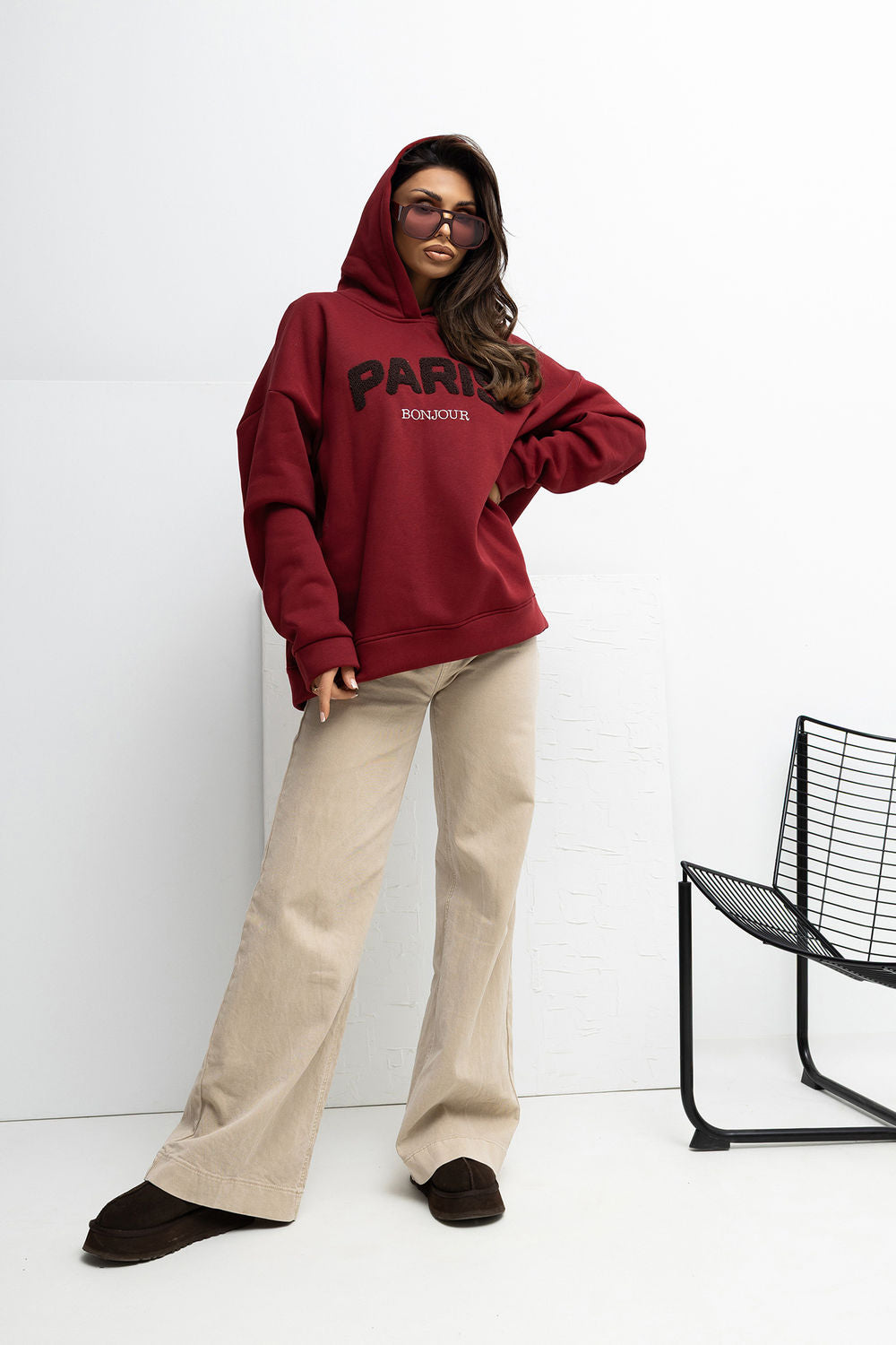 T-shirt femme Rue Paris Sweatshirt Sweatshirt — rouge