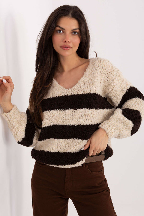 Pull femme Italy Moda Chandail Chandail — beige