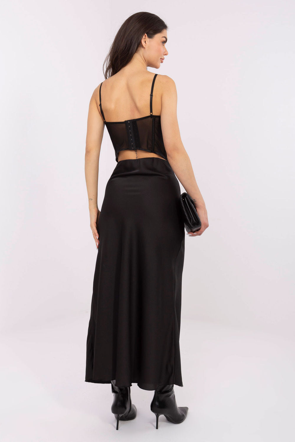 Jupe femme Italy Moda Longue Longue — noir