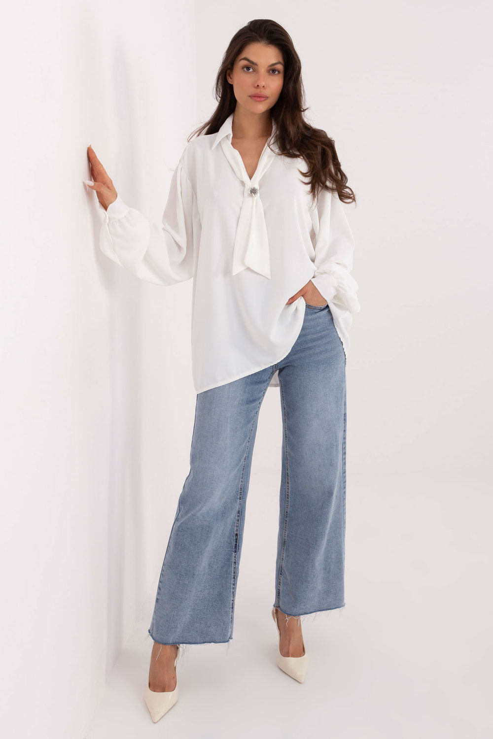Blouse femme Factory Price Chemisier Chemisier — blanc