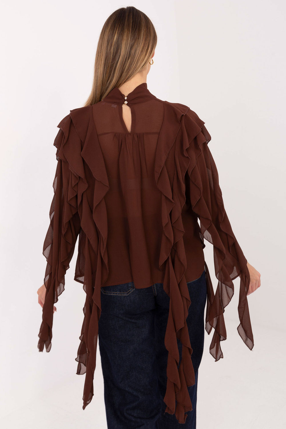 Blouse femme Factory Price Chemisier Chemisier — brun