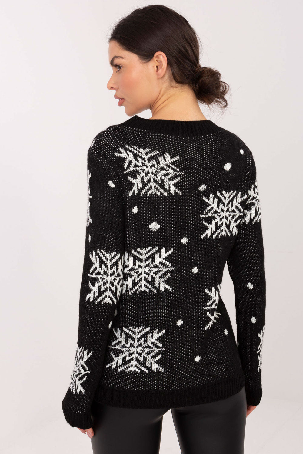 Pull femme Italy Moda Chandail Chandail — noir