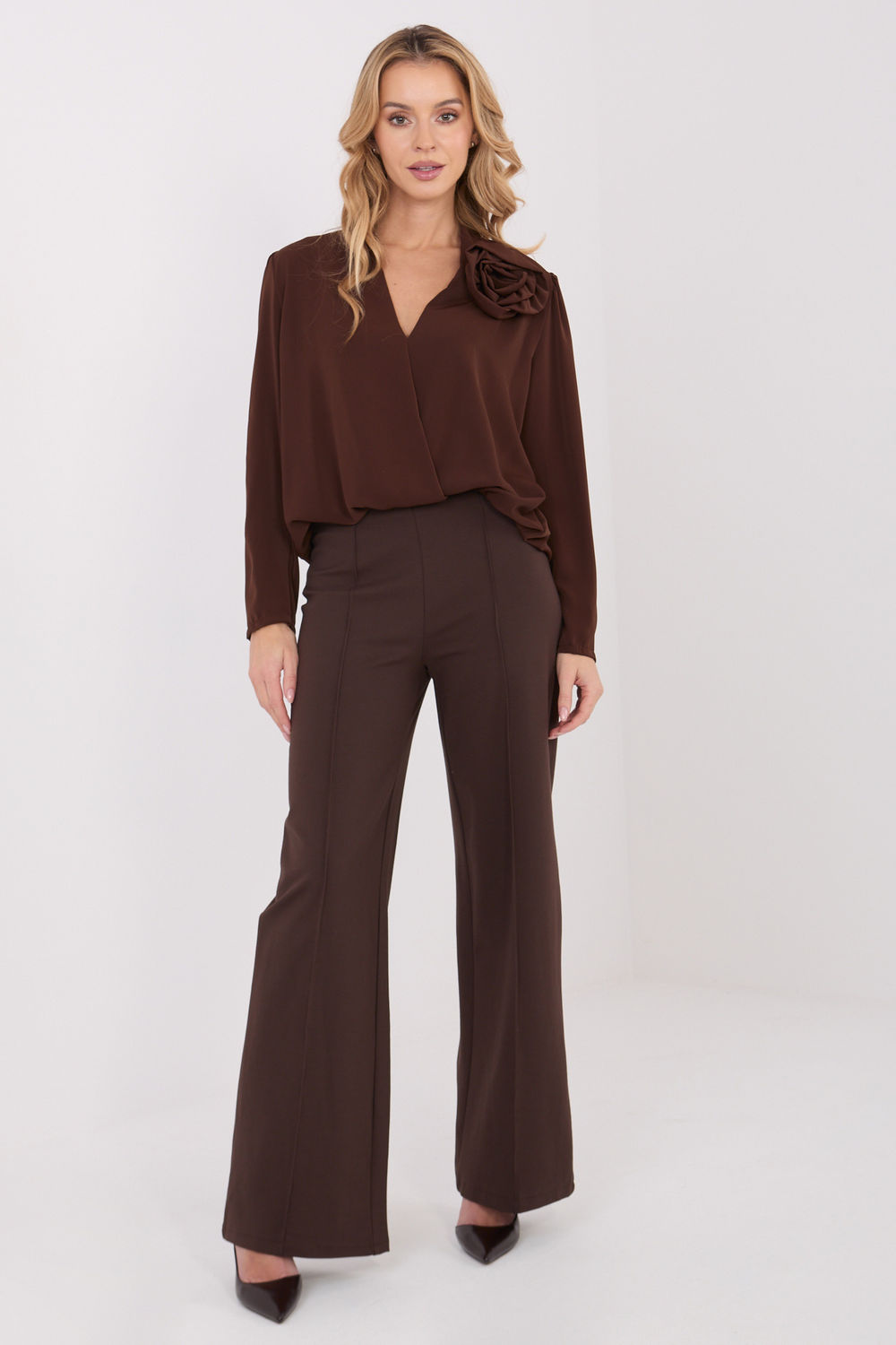 Blouse femme Italy Moda Chemisier Chemisier — brun