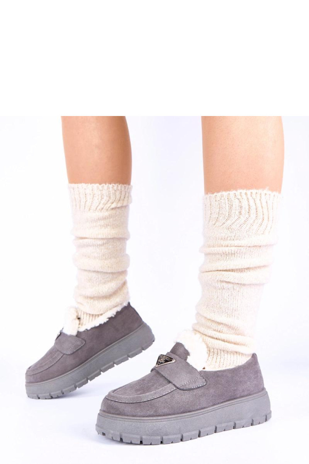Moccasins femme Solea — gris