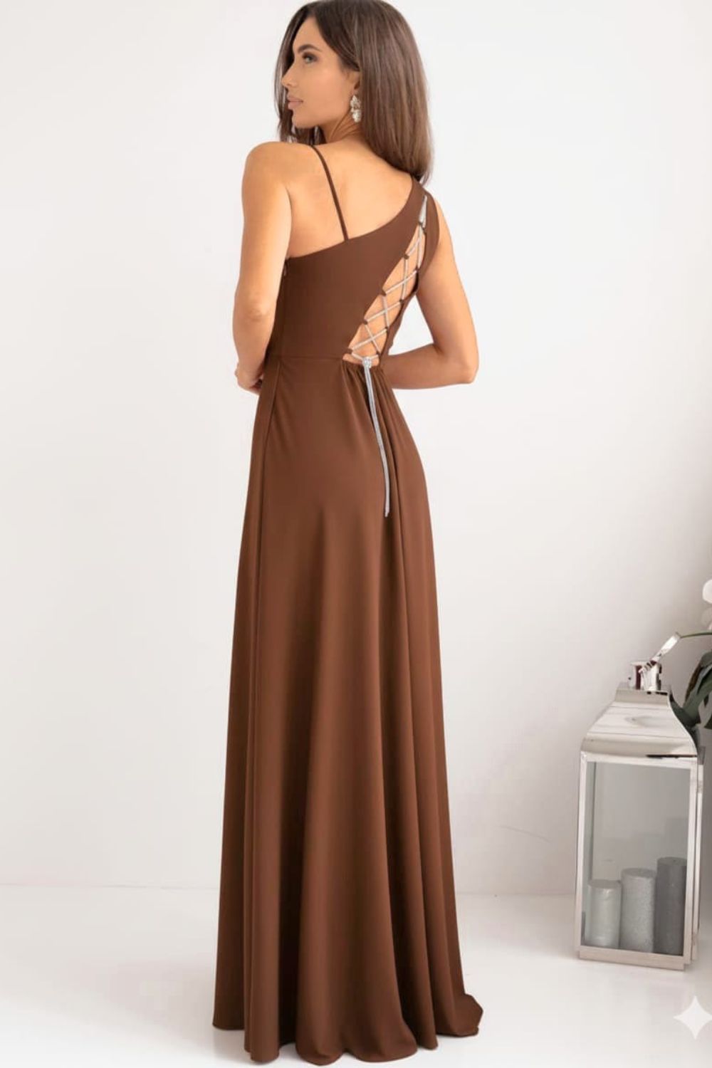 Robe femme With You Longue Longue — brun