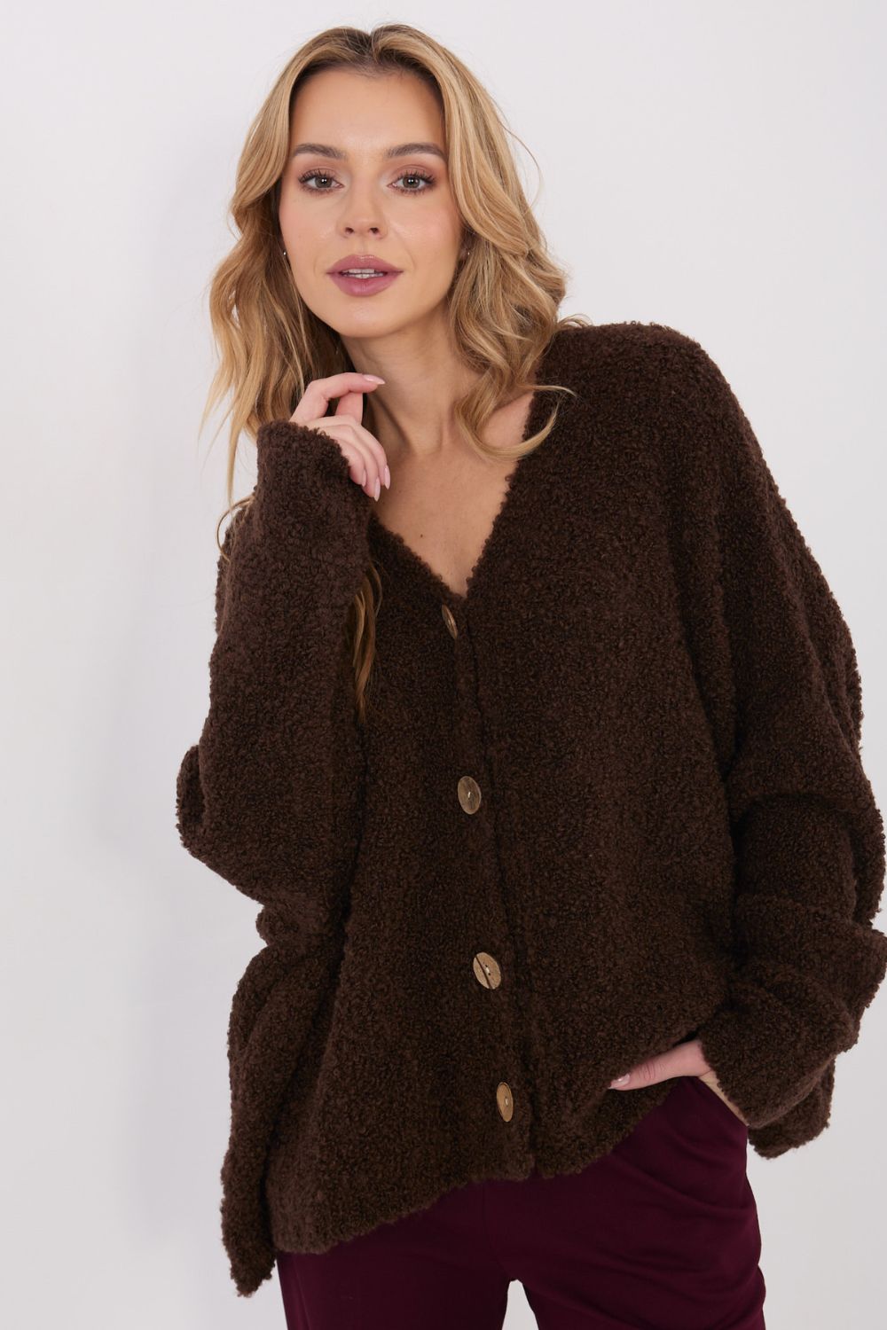 Cardigan femme Factory Price — brun