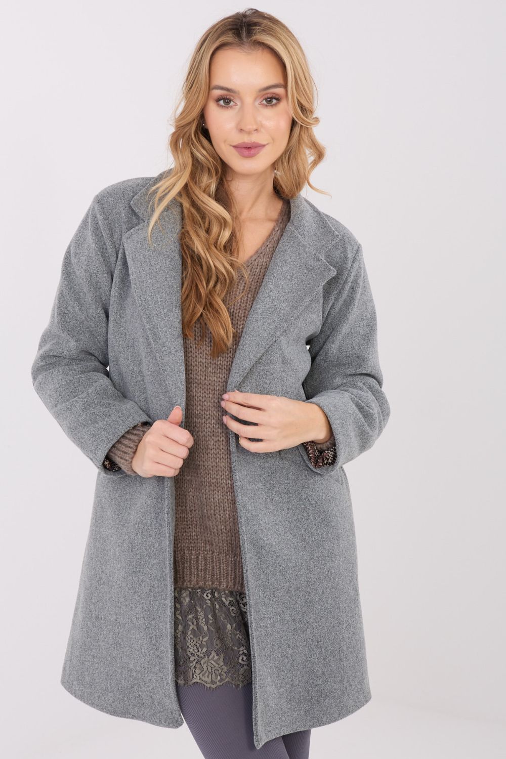 Manteau femme Italy Moda — gris