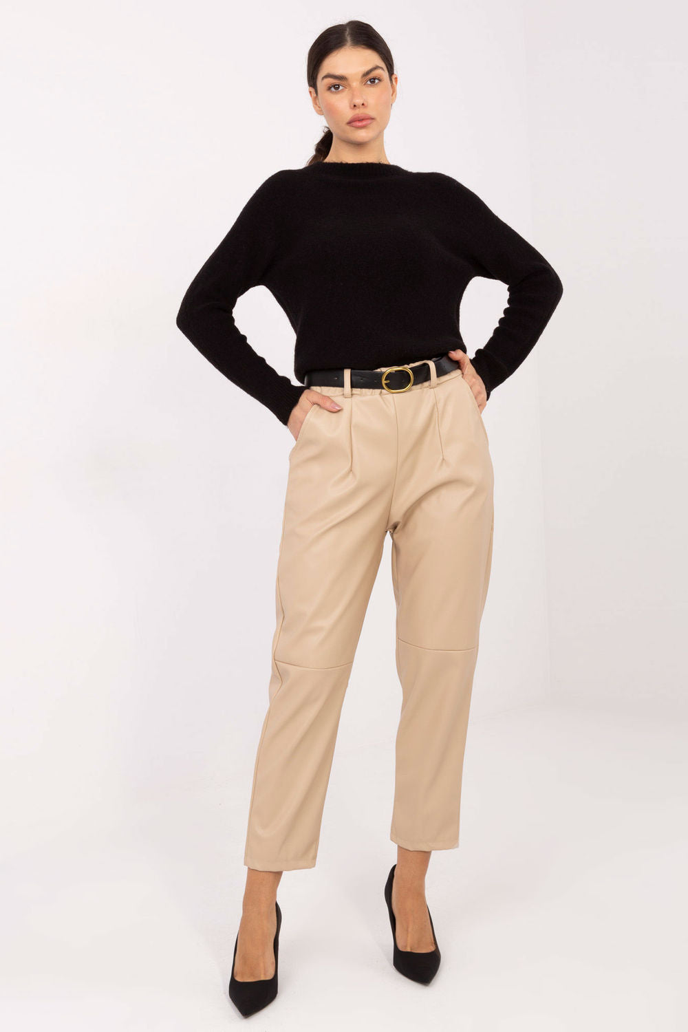 Chaussures à talons femme Rue Paris Pantalon Pantalon — brun