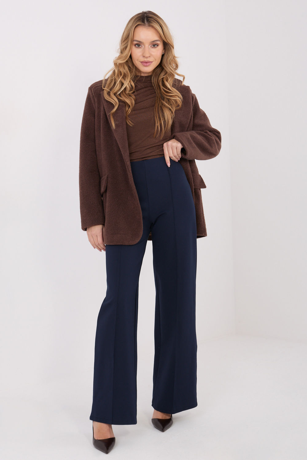 Chaussures à talons femme Rue Paris Pantalon Pantalon — bleu marine