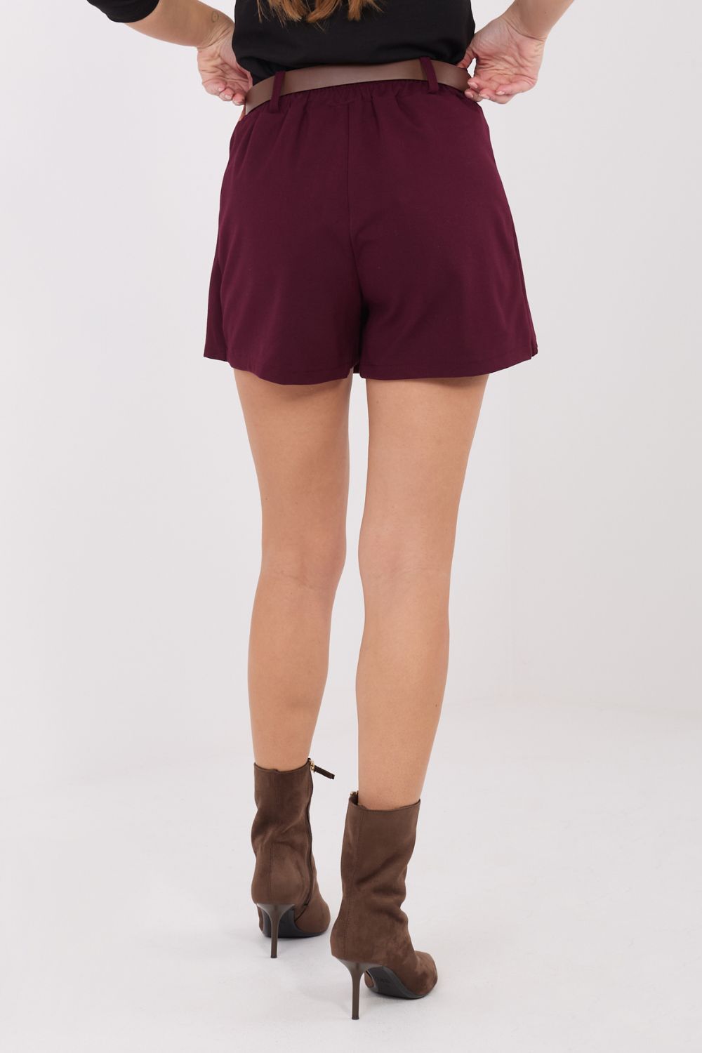Chaussures à talons femme Rue Paris Shorts Jupe Shorts — rouge