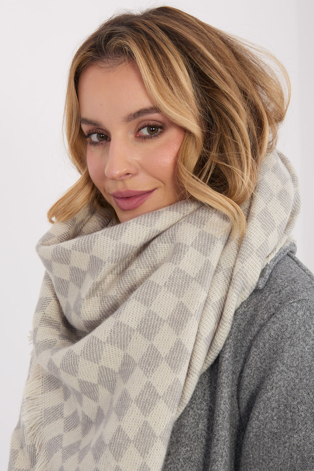 Châle femme AT — beige