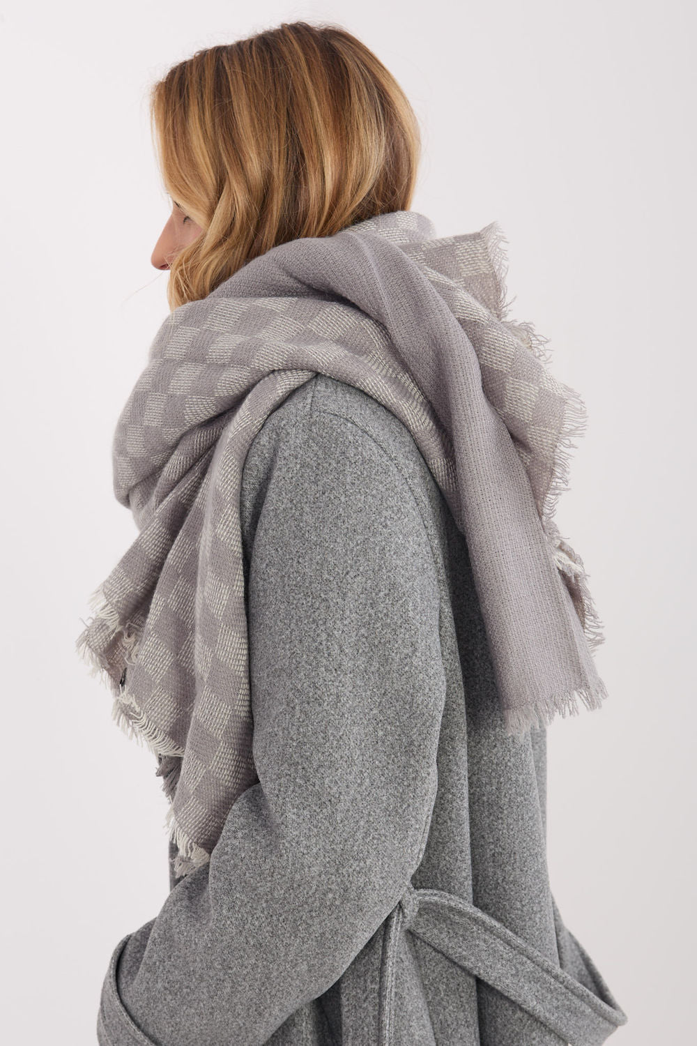 Châle femme AT — gris