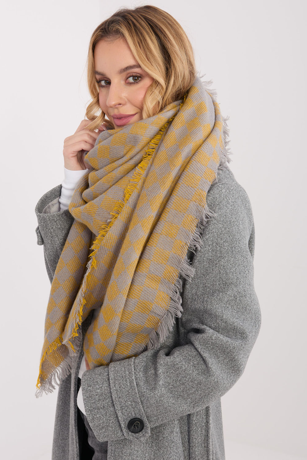 Châle femme AT — jaune