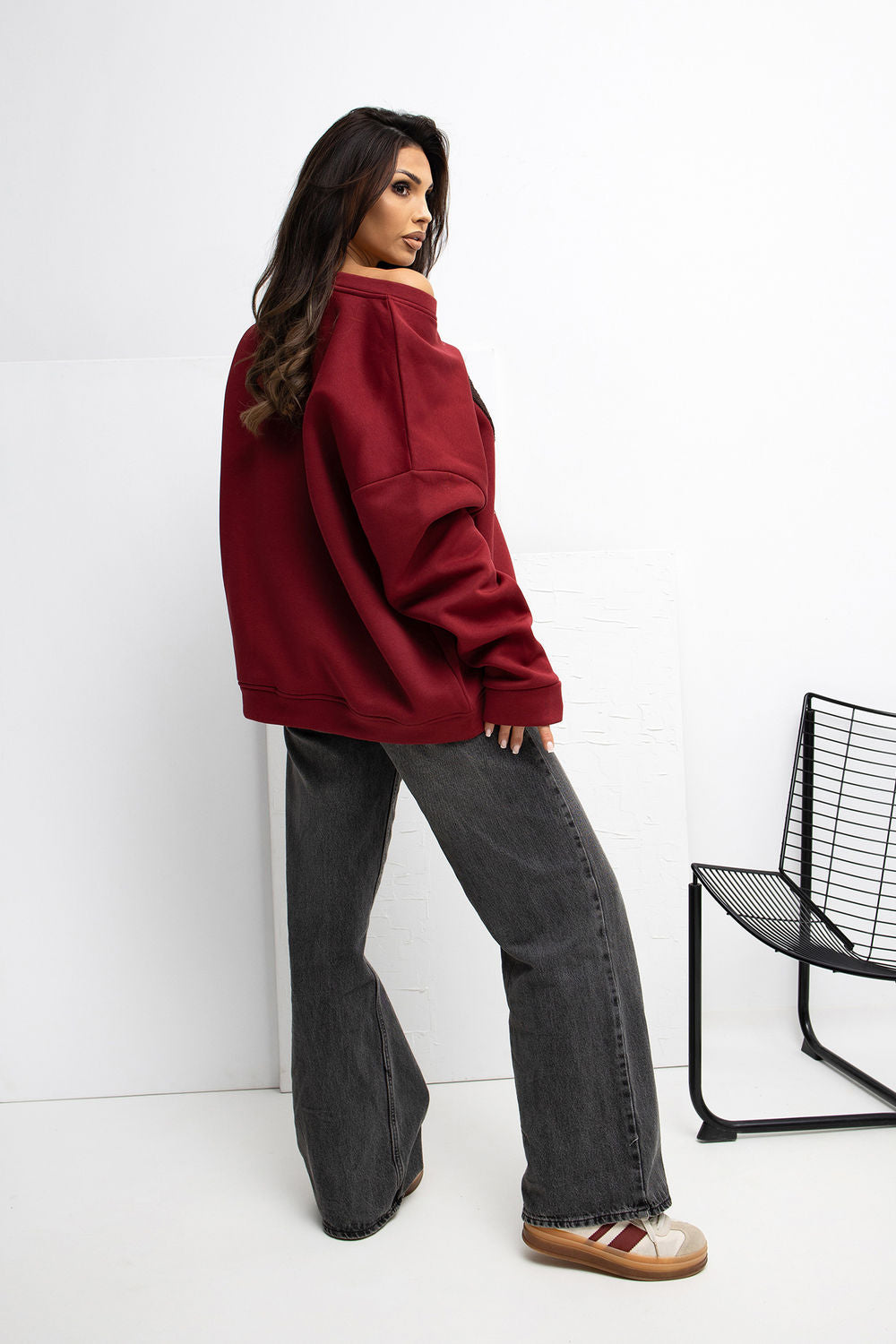 T-shirt femme Rue Paris Sweatshirt Sweatshirt — rouge