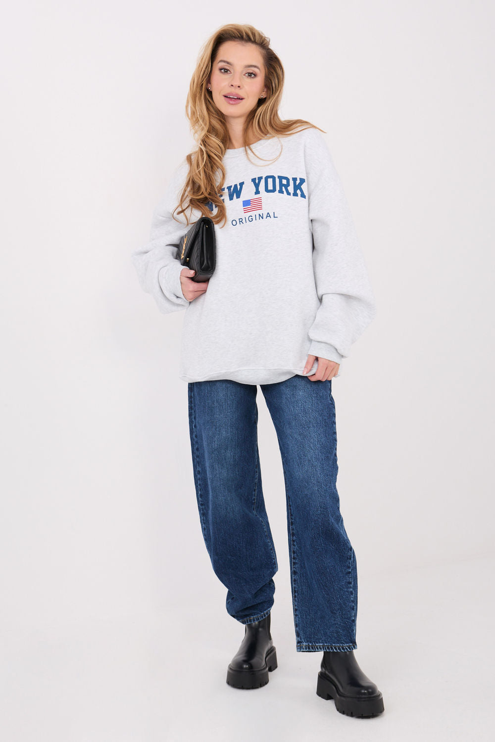 T-shirt femme Factory Price Sweatshirt Sweatshirt — gris