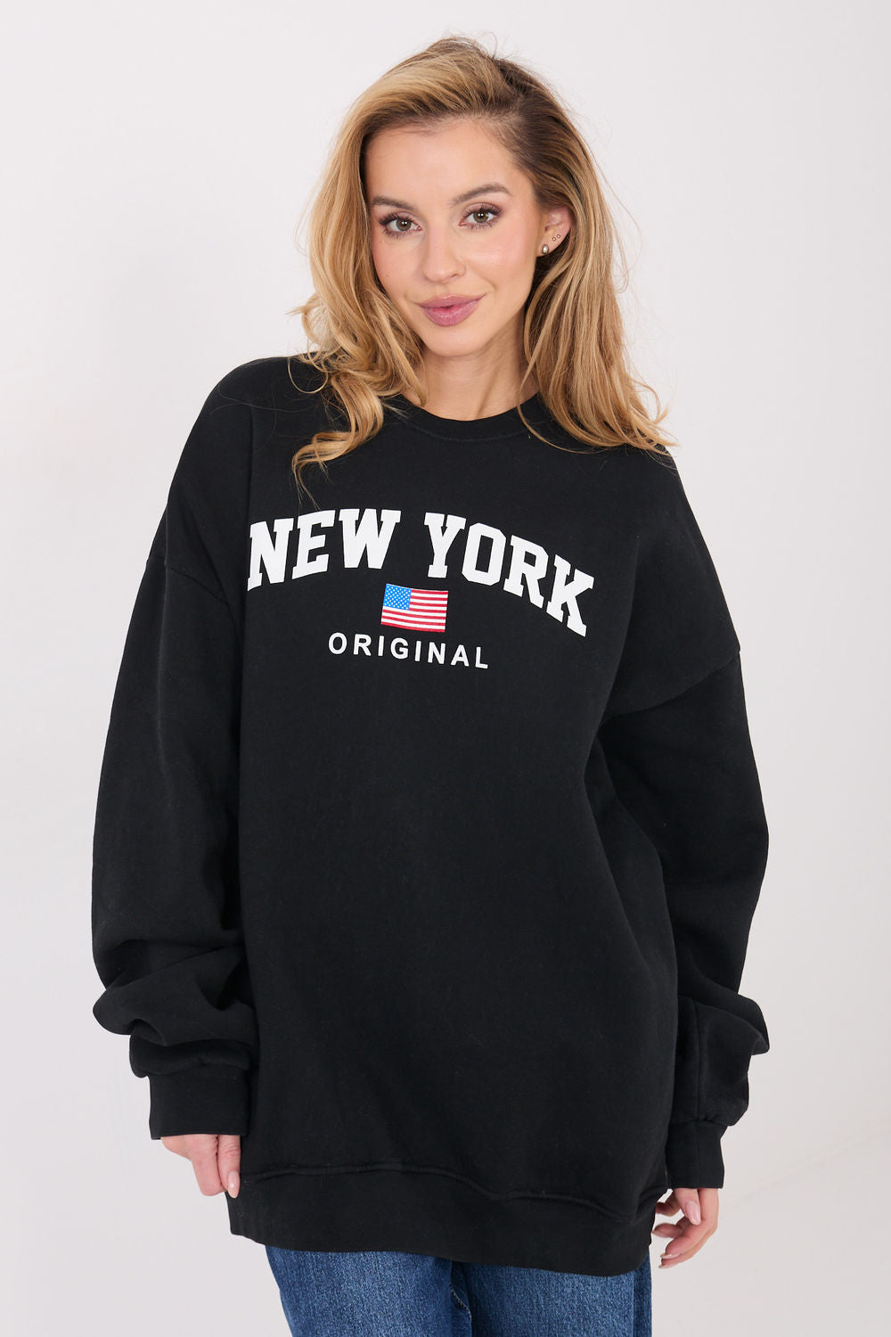 T-shirt femme Factory Price Sweatshirt Sweatshirt — noir