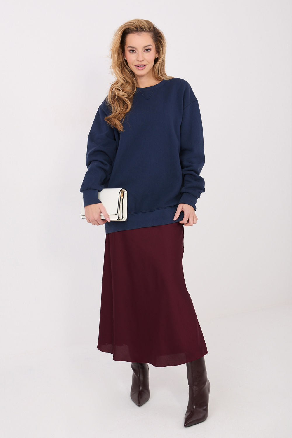 T-shirt femme Factory Price Sweatshirt Sweatshirt — bleu marine