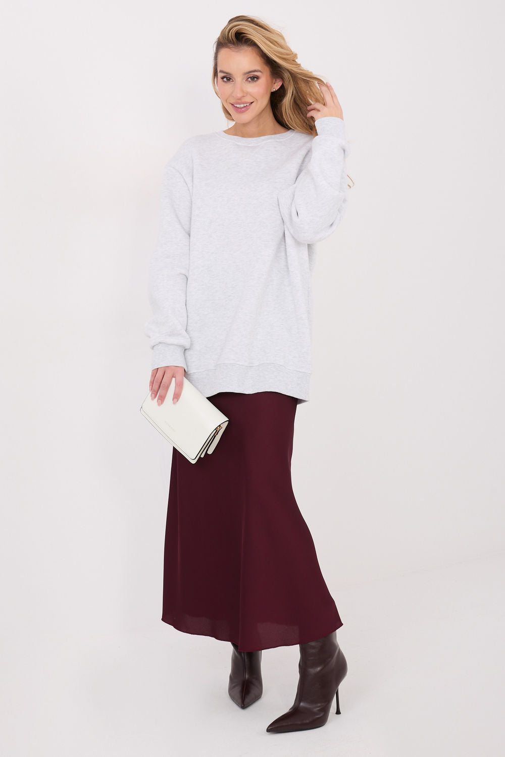 T-shirt femme Factory Price Sweatshirt Sweatshirt — gris