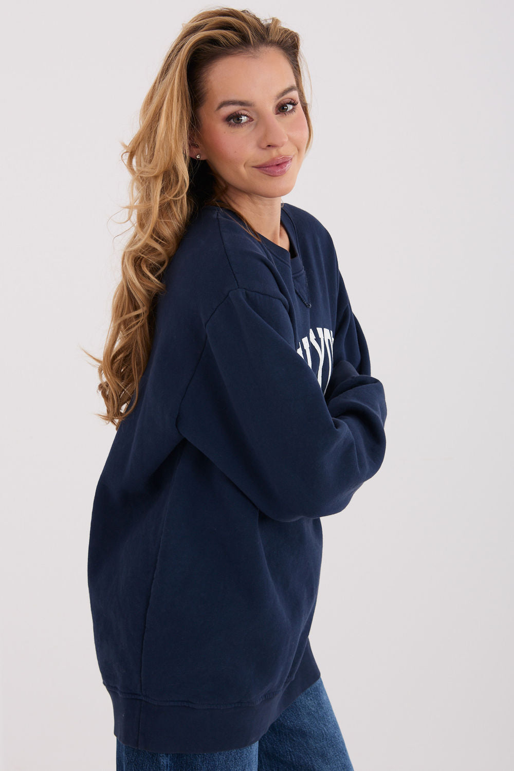 T-shirt femme Factory Price Sweatshirt Sweatshirt — bleu marine