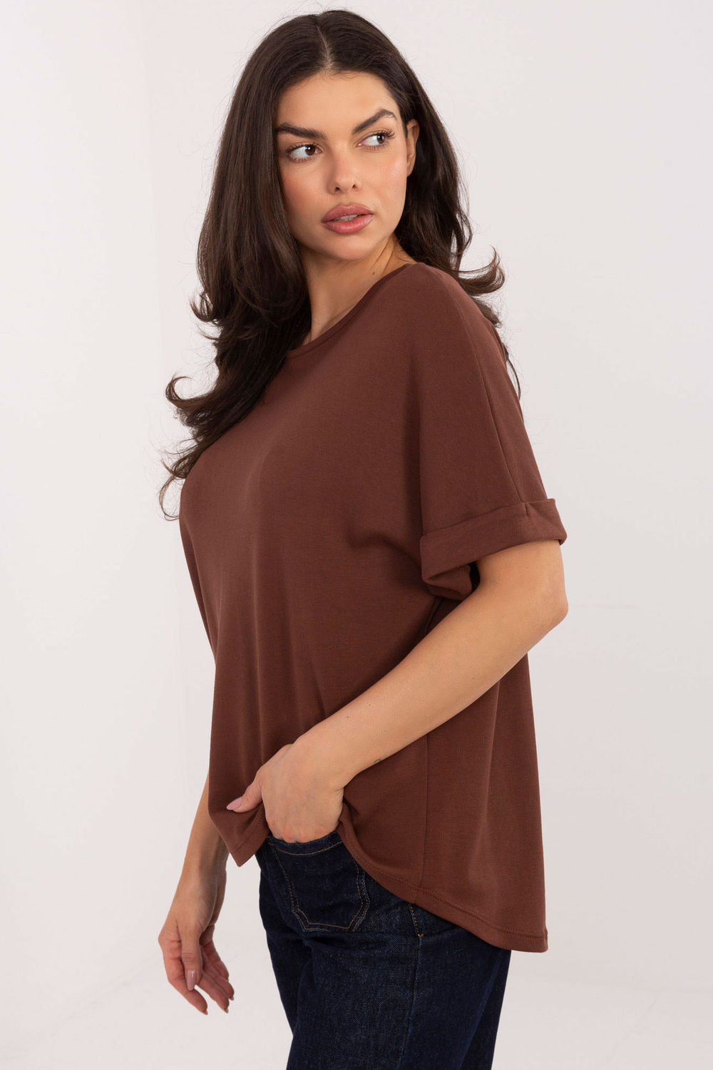 Blouse femme Factory Price Chemisier Chemisier — brun