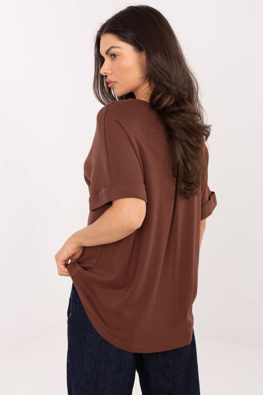 Blouse femme Factory Price Chemisier Chemisier — brun