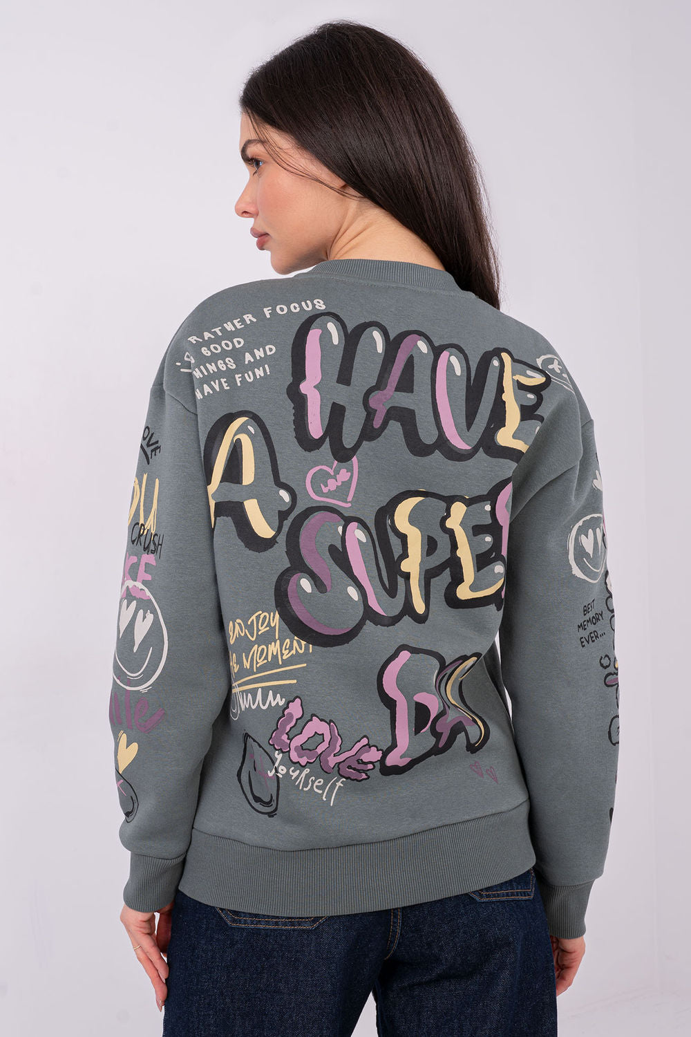 T-shirt femme Sublevel Sweatshirt Sweatshirt — vert