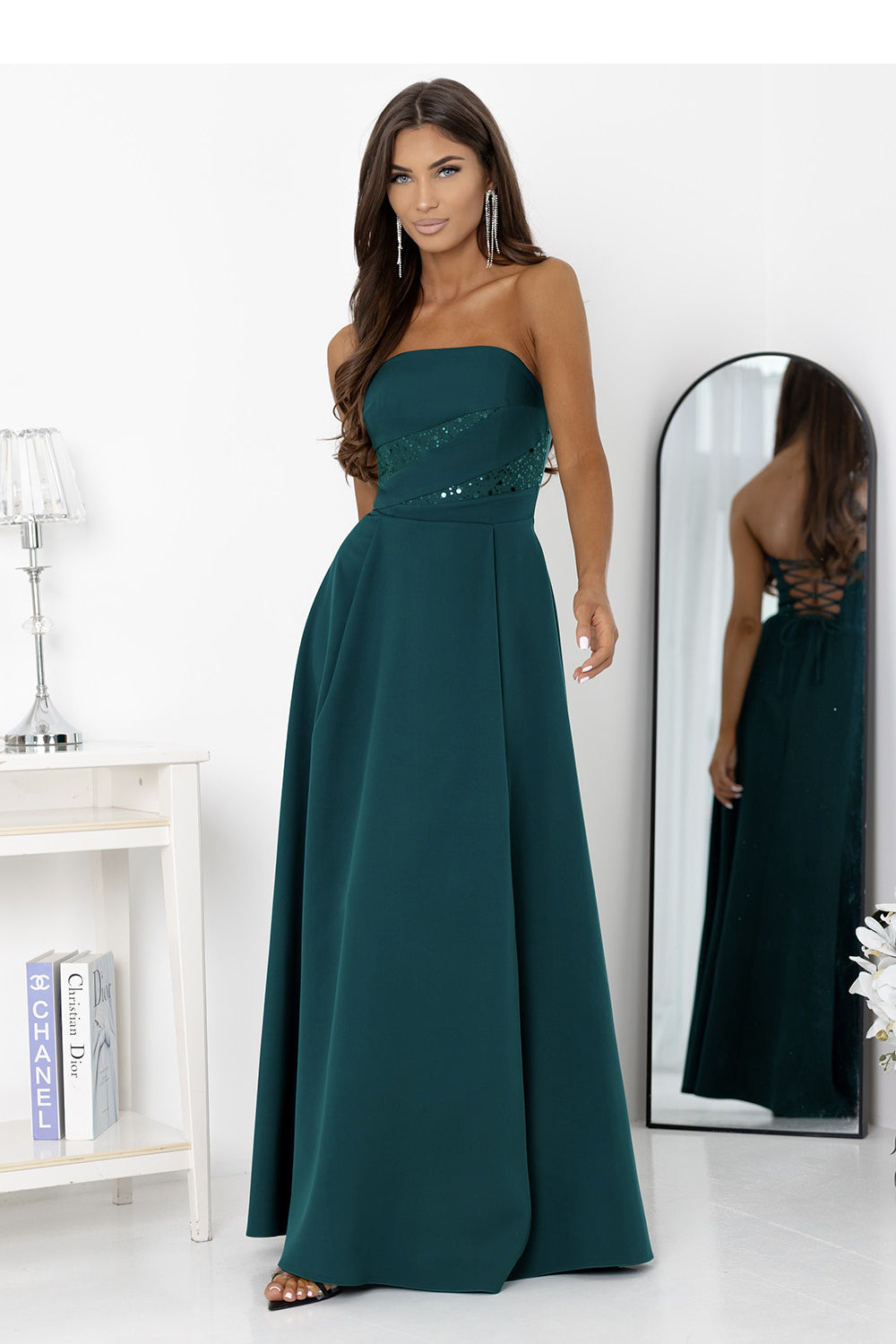 Robe femme With You Longue Longue — vert