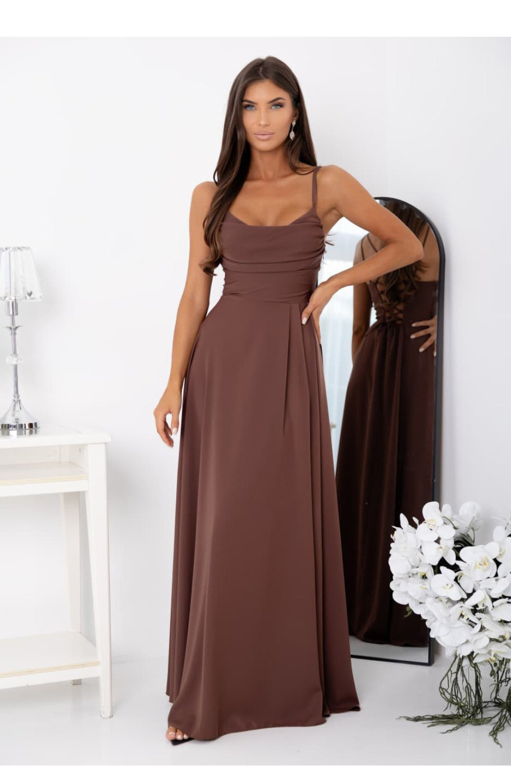 Robe femme With You De Soirée De — brun