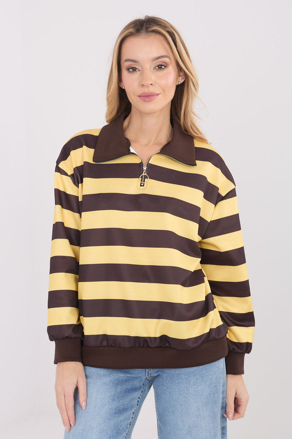 T-shirt femme Italy Moda Sweatshirt Sweatshirt — jaune
