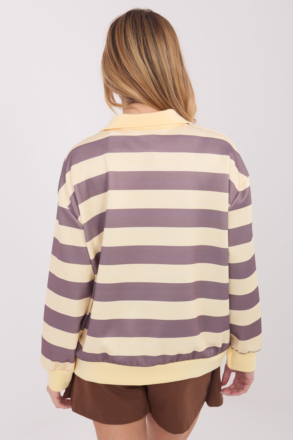 T-shirt femme Italy Moda Sweatshirt Sweatshirt — jaune