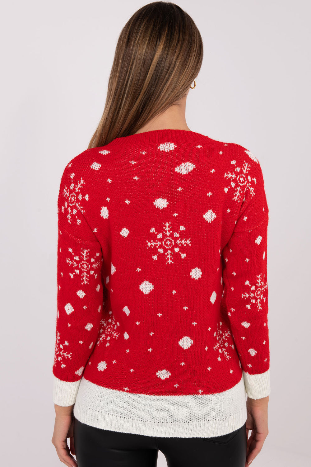 Pull femme Italy Moda Chandail Chandail — rouge