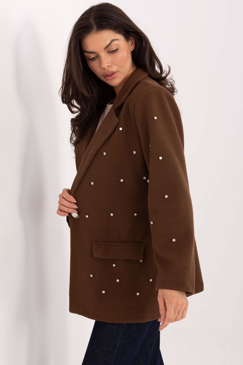Veste femme Italy Moda — brun