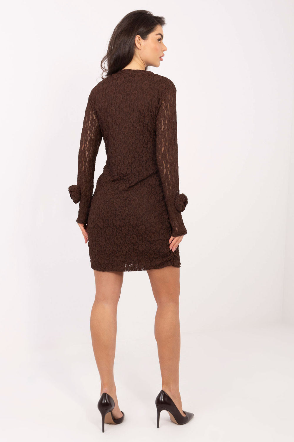 Robe femme Italy Moda Courte Courte — brun
