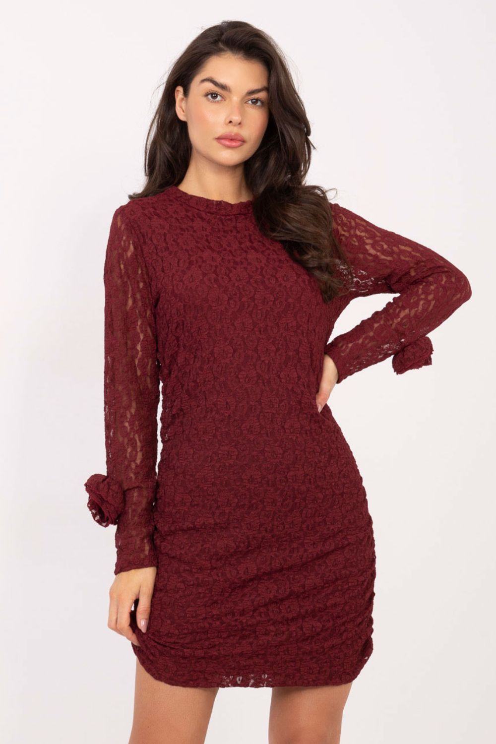 Robe femme Italy Moda Courte Courte — rouge