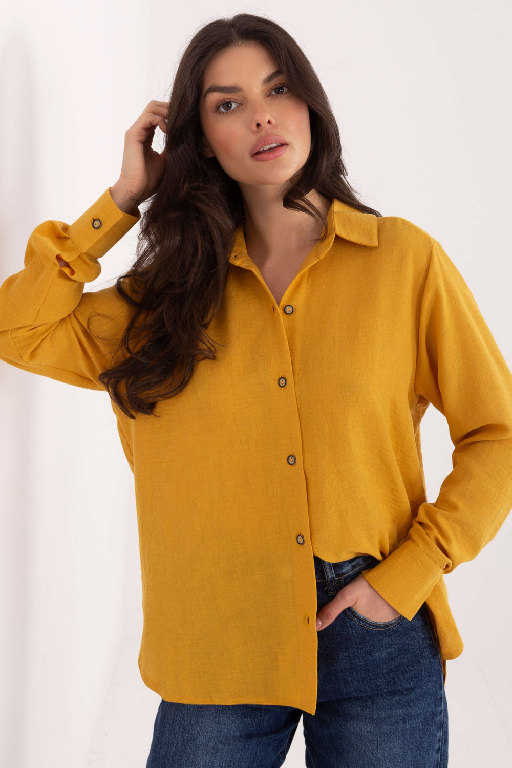 Blouse femme Lakerta — jaune