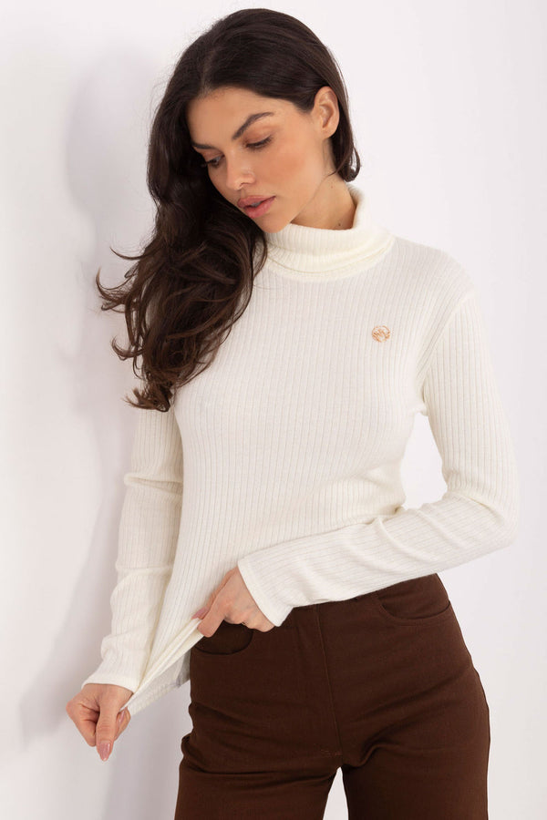 Pull femme Lakerta Col Roulé Col — beige
