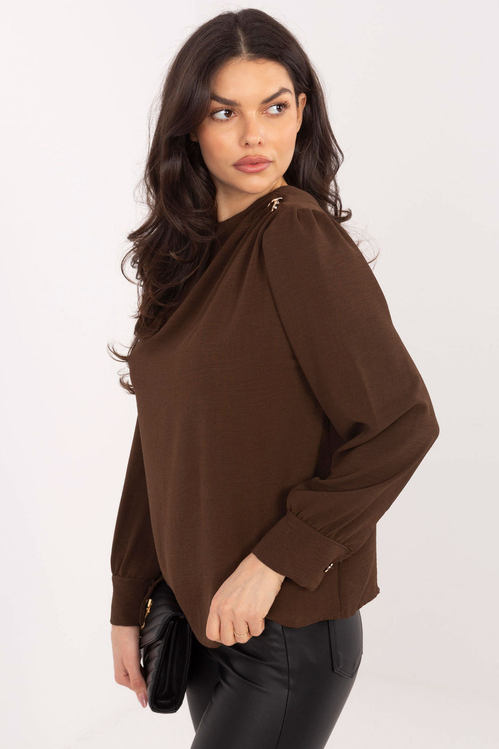 Blouse femme Italy Moda Chemisier Chemisier — brun