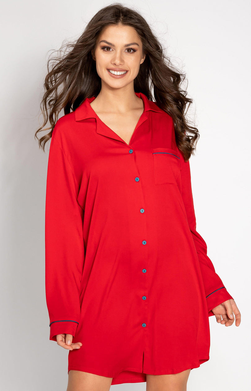 Nuisette femme Momenti Per Me Chemise De Nuit — rouge