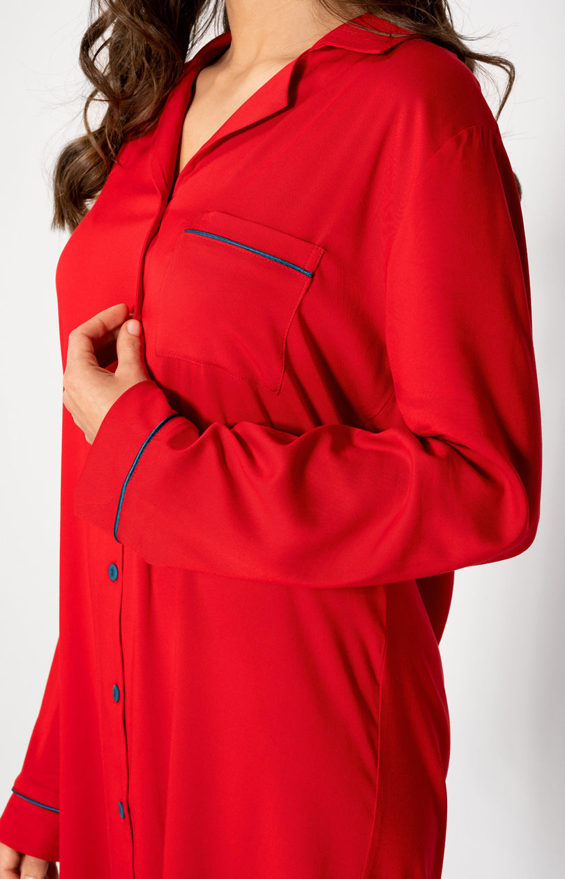 Nuisette femme Momenti Per Me Chemise De Nuit — rouge